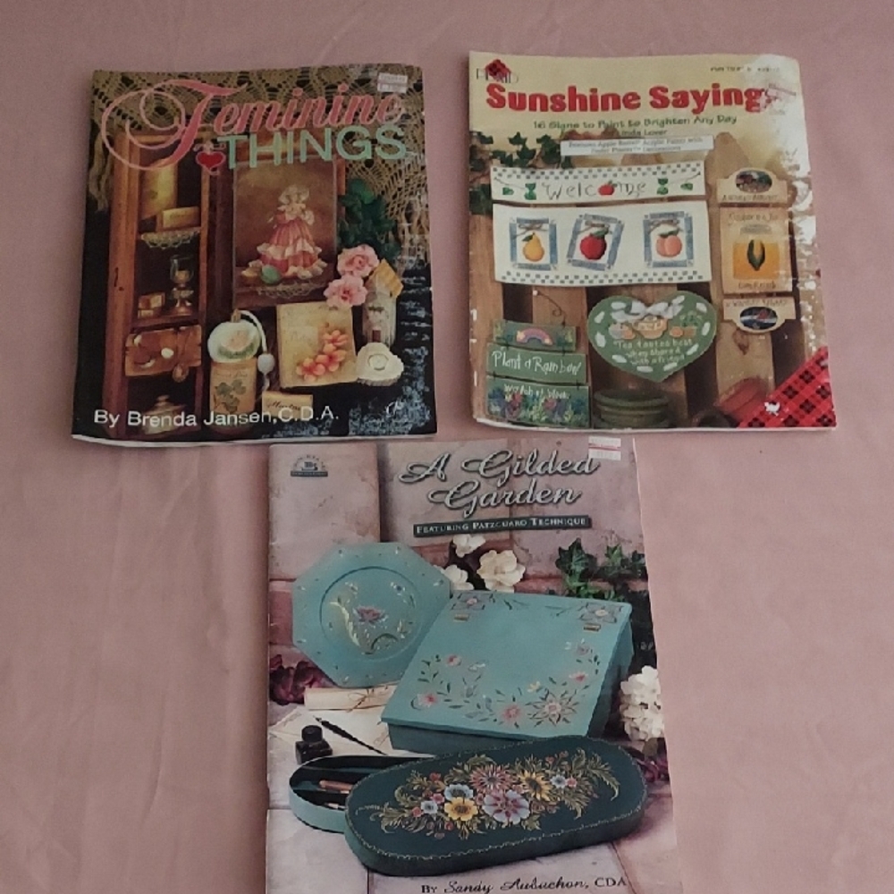Vintage Craft Book Collection Feminine Things A Gilded Garden Sunshine Sayings